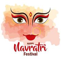 poster di felice celebrazione navratri vettore