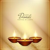 Fondo artistico astratto felice di Diwali vettore