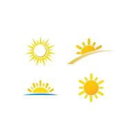 logo di illustrazione del sole vettore