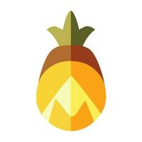 icona piatta di ananas vettore