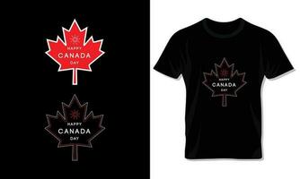 contento Canada giorno tipografia t camicia design per celebrazione di Canada giorno. vettore