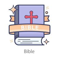 libro sacro della bibbia vettore