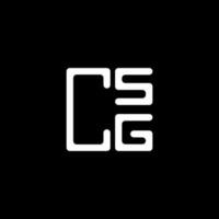 csg lettera logo creativo design con vettore grafico, csg semplice e moderno logo. csg lussuoso alfabeto design