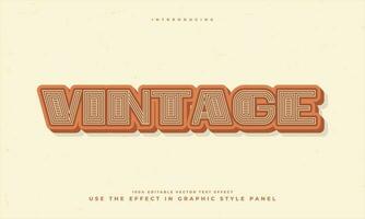Vintage ▾ retrò grunge struttura stile modificabile colorato vettore testo effetto alfabeto font tipografia