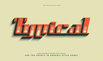grunge Vintage ▾ retrò modificabile vettore testo effetto alfabeto font tipografia carattere tipografico