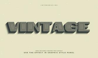 Vintage ▾ retrò modificabile testo effetto alfabeto font tipografia carattere tipografico vettore