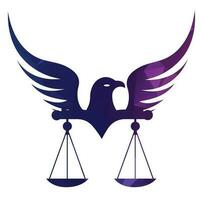 legge giustizia logo design modello. vettore