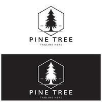 semplice pino o abete albero logo,sempreverde.per pino foresta, avventurieri, campeggio, natura, distintivi e affari.vettore vettore