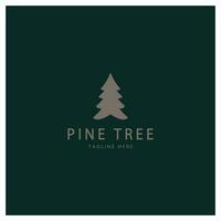 semplice pino o abete albero logo,sempreverde.per pino foresta, avventurieri, campeggio, natura, distintivi e affari.vettore vettore