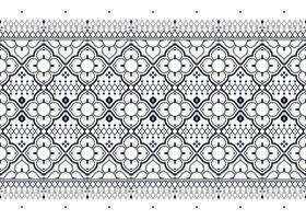 geometrico e fiore etnico tessuto modello per stoffa tappeto sfondo sfondo involucro eccetera. vettore