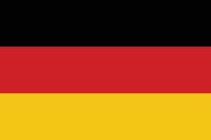 bandiera di Germania nel ufficiale colori e proporzione correttamente vettore