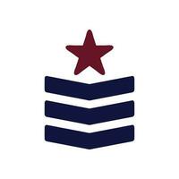distintivo icona solido marrone Marina Militare colore militare simbolo Perfetto vettore