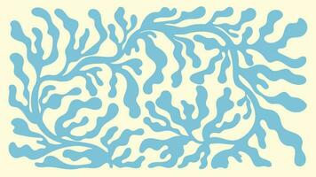 astratto botanico arte sfondo vettore. naturale mano disegnato modello design con foglie, ramo. semplice contemporaneo stile illustrato design per tessuto, Stampa, coperchio, striscione, sfondo. vettore
