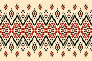 tappeto etnico ikat modello arte. azteco etnico senza soluzione di continuità modello nel tribale. messicano stile. vettore