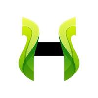lettera h colorato pendenza icona logo design vettore