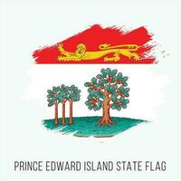 Canada Provincia Principe edward isola vettore bandiera design modello