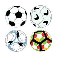 astratto vettore colorato palloni da calcio icona design modello