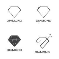 diamante logo vettore modello