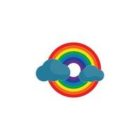 arcobaleno icona logo vettore