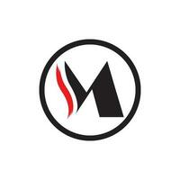 logo della lettera M. vettore