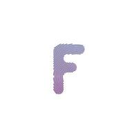 lettera f logo icona vettore