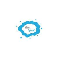 acqua spruzzo logo vettore