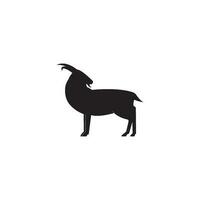 vettore del modello di logo di capra