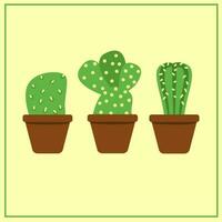scarabocchio cactus illustrazione vettore