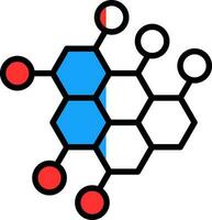molecola vettore icona design