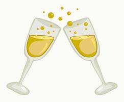 celebrazione del brindisi dello champagne