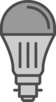 leggero lampadina vettore icona design