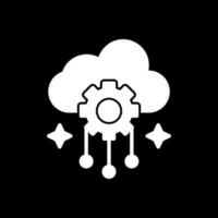 nube intelligenza vettore icona design