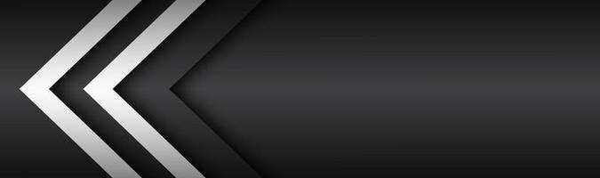 frecce sovrapposte in bianco e nero vettore intestazione astratto moderno vettore sfondo spazio vuoto per il tuo logo materiale design
