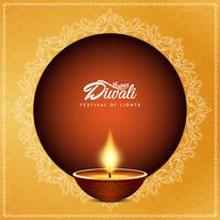 Fondo decorativo di Diwali felice religioso astratto vettore