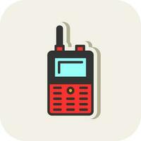 walkie talkie vettore icona design