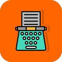macchina da scrivere vettore icona design
