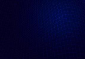 rete blu astratta della griglia della maglia sul concetto digitale di tecnologia del fondo scuro vettore
