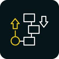 flusso diagramma vettore icona design