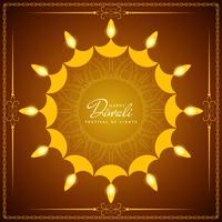 Priorità bassa felice astratta di vettore di Diwali