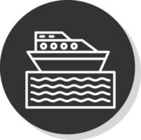 barca vettore icona design