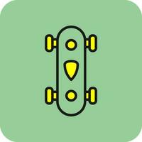 longboard vettore icona design