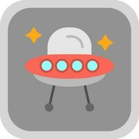 alieno nave vettore icona design