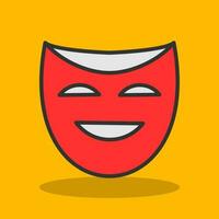 Teatro maschere vettore icona design