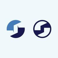 attività commerciale aziendale S lettera logo e S logo design vettore