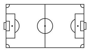 calcio strategia campo su bianca sfondo vettore
