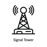 segnale Torre vettore schema icona design illustrazione. Rete e comunicazione simbolo su bianca sfondo eps 10 file