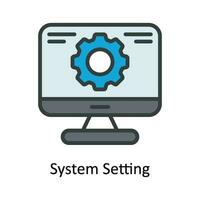 sistema ambientazione vettore riempire schema icona design illustrazione. Rete e comunicazione simbolo su bianca sfondo eps 10 file