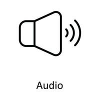Audio vettore schema icona design illustrazione. formazione scolastica simbolo su bianca sfondo eps 10 file
