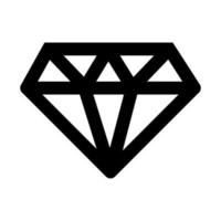 icona di stile della linea di pietra di lusso del diamante vettore