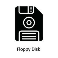 floscio disco vettore solido icona design illustrazione. multimedia simbolo su bianca sfondo eps 10 file